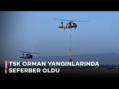 TSK orman yangınlarında seferber oldu